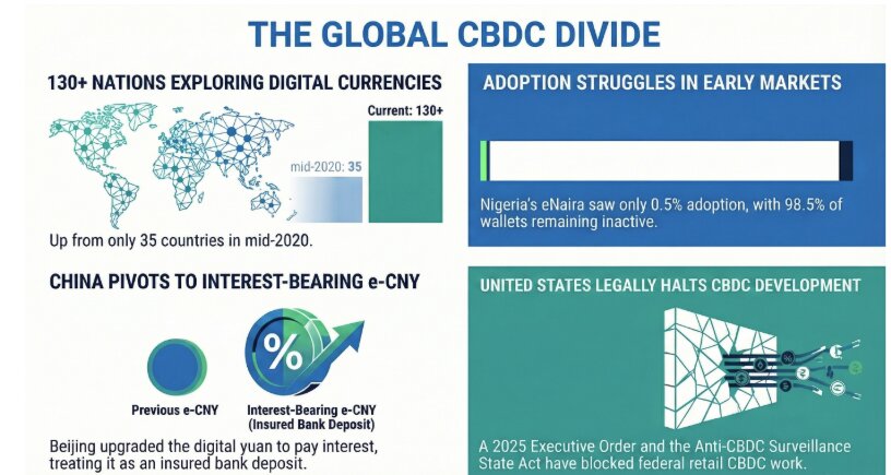 CBDCs vs Cryptocurrency: Central Control vs Financial Freedom